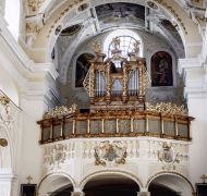 Basilika Frauenkirchen Orgelempore mit Orgel